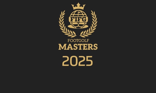 Logo for the 2025 FootGolf Masters featuring the FIFG logo.