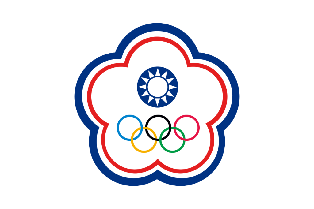 Flag of Chinese Taipei for the Olympic games.
