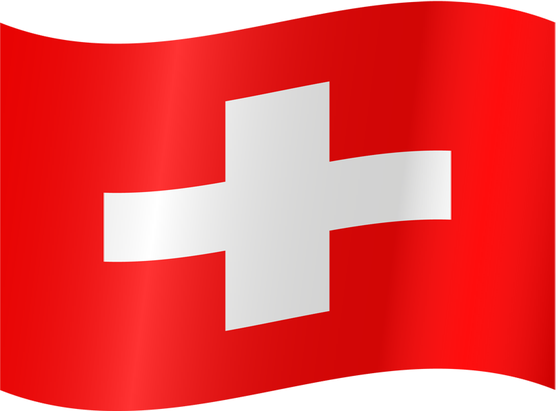 Image of the Waving Swiss flag.