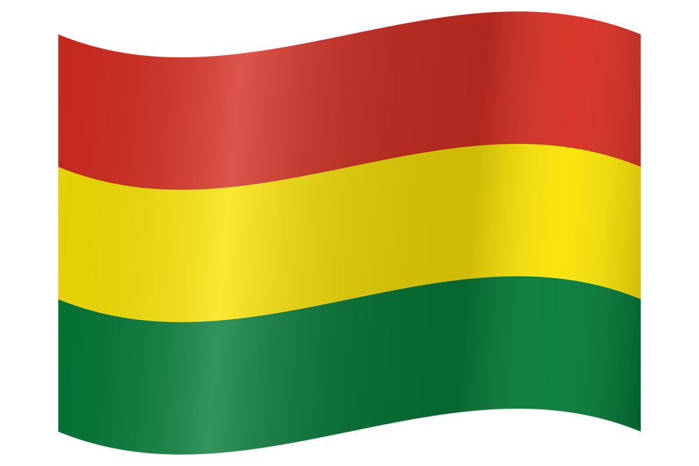 Image of the Waving Bolivian flag.