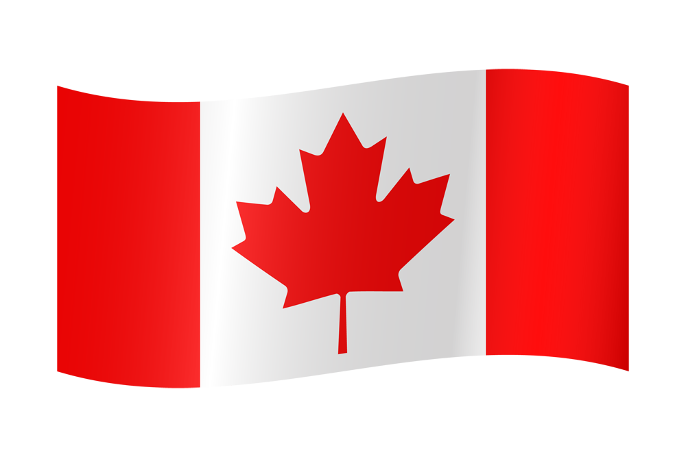 Image of the Waving Canadian flag.