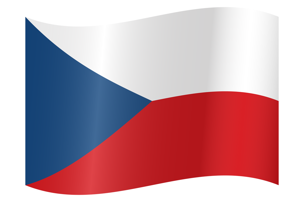 Image of the Waving Czech flag.