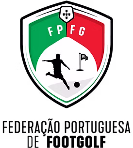 Portuguese FootGolf Federation red and green logo.