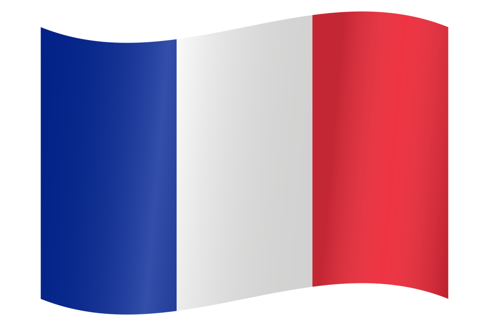 Image of the Waving French flag.