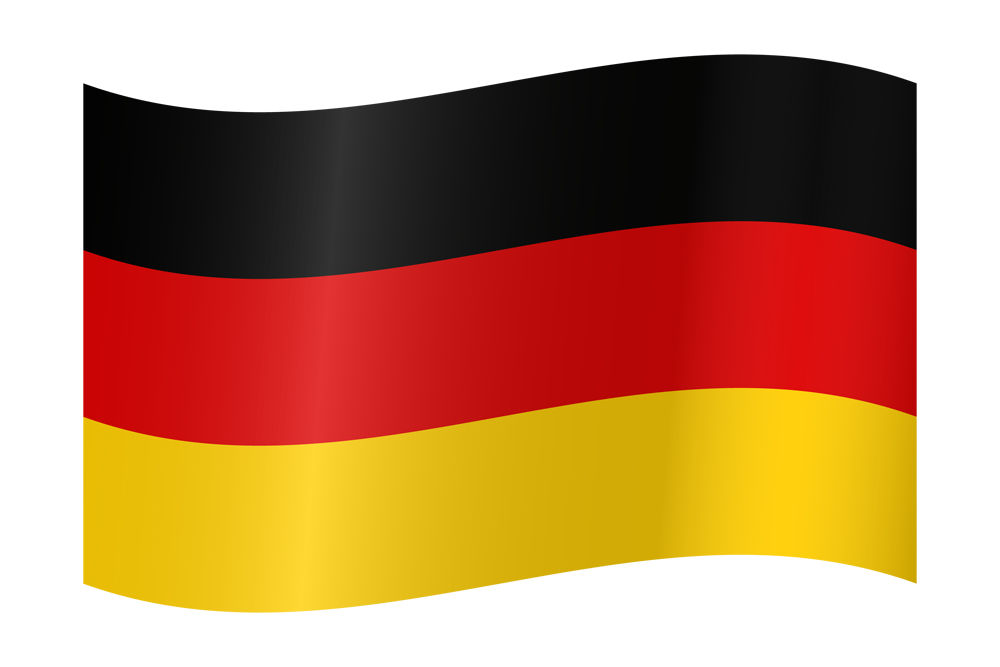 Image of the Waving German flag.