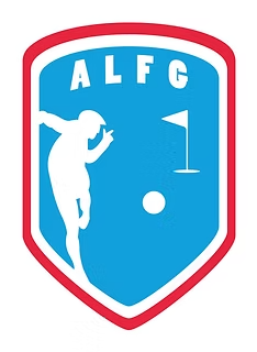 Red and Blue Luxembourg FootGolf Federation logo