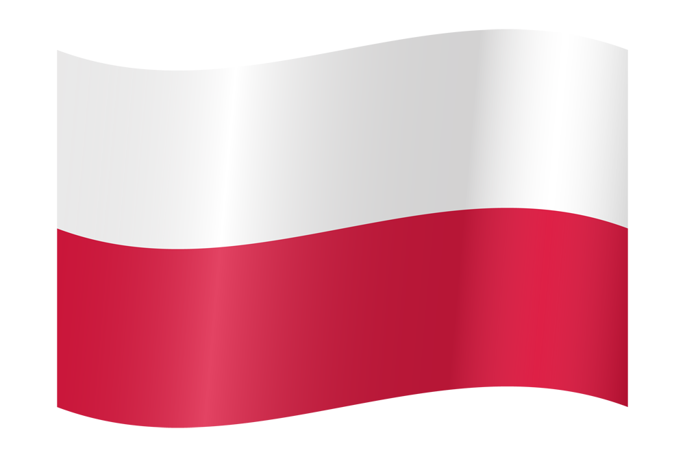 Image of the Waving Polish flag.