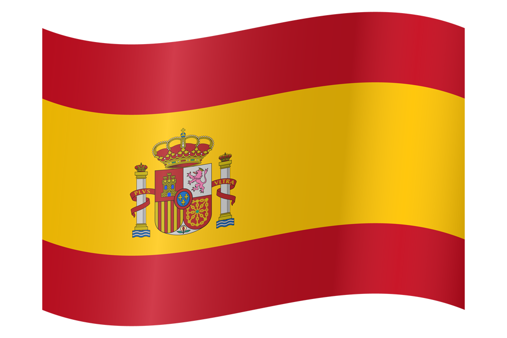 Image of the Waving Spanish flag.