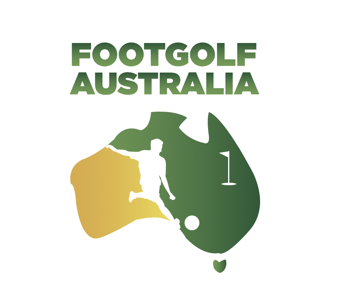 Green and Yellow FootGolf Australia Logo