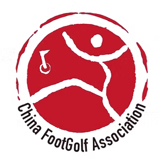 Red, white, and black China FootGolf Association