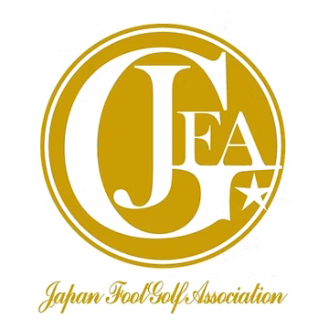 Black and Yellow Japan FootGolf Association Logo